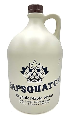 Sapsquatch Organic Maple Syrup - Gallon - Grade-A Amber Rich