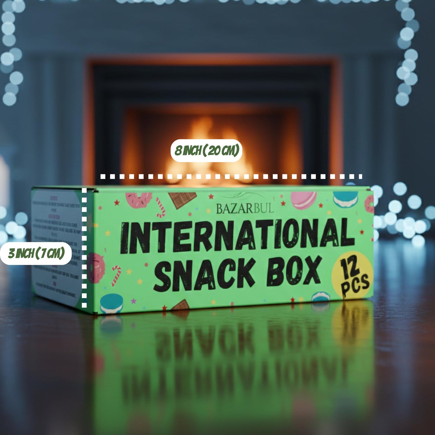 BAZARBUL International Snack Box, 12+ Global Snacks and Treats, Universal Snacking Experience Gift Box for Adults, Teens and Kids (Mini, 12, Count)
