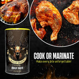 Bald Buck Seasoning Pack of 3, 8 Oz (2 Slow Burn + 1 Bold Taste) | Rib Rub BBQ Chicken Seasoning | BBQ Seasoning and Rub | Rotisserie Chicken