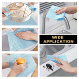 Supmaquc 2 Pack Upgraded Reusable Cleaning Cloths Extra Thick Durable Disposable Cleaning Towels Kitchen Dish Paper Multi Purpose Household Towels