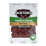 Jack Link's Turkey Jerky, Original, Jerky Bag - Flavorful Snack, Ready to Eat Protein Snacks with 13g of Protein per Serving, Made with 100% Turkey