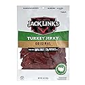Jack Link's Turkey Jerky, Original, Jerky Bag - Flavorful Snack, Ready to Eat Protein Snacks with 13g of Protein per Serving, Made with 100% Turkey