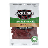 Jack Link's Turkey Jerky, Original, Jerky Bag - Flavorful Snack, Ready to Eat Protein Snacks with 13g of Protein per Serving, Made with 100% Turkey