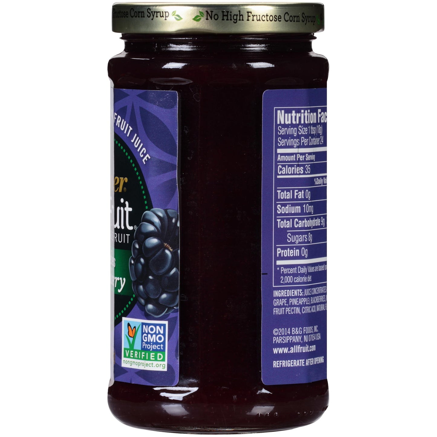 Polaner All Fruit Spreadable Fruit, Seedless Blackberry, 15.25 Ounce