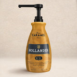 Classic Caramel Café Sauce by Hollander Chocolate Co. | For Caramel Lattes & Deserts | Perfect for the Professional or Home Barista - Net Wt. 91oz (64 fl Oz) Large Bottle (PUMP Included)