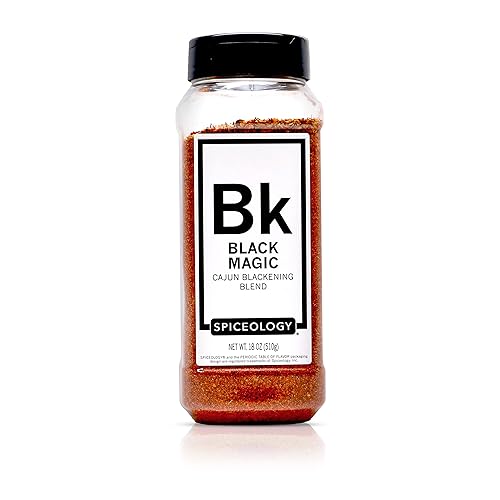 Spiceology - Black Magic Cajun Blackening Seasoning - Bold & Savory Blackening Rub for Chicken, Fish, Turkey, and More, 18 oz