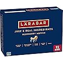 Larabar Blueberry Muffin Fruit and Nut Bars, Gluten Free and Vegan, 9.6 oz, 6 Ct
