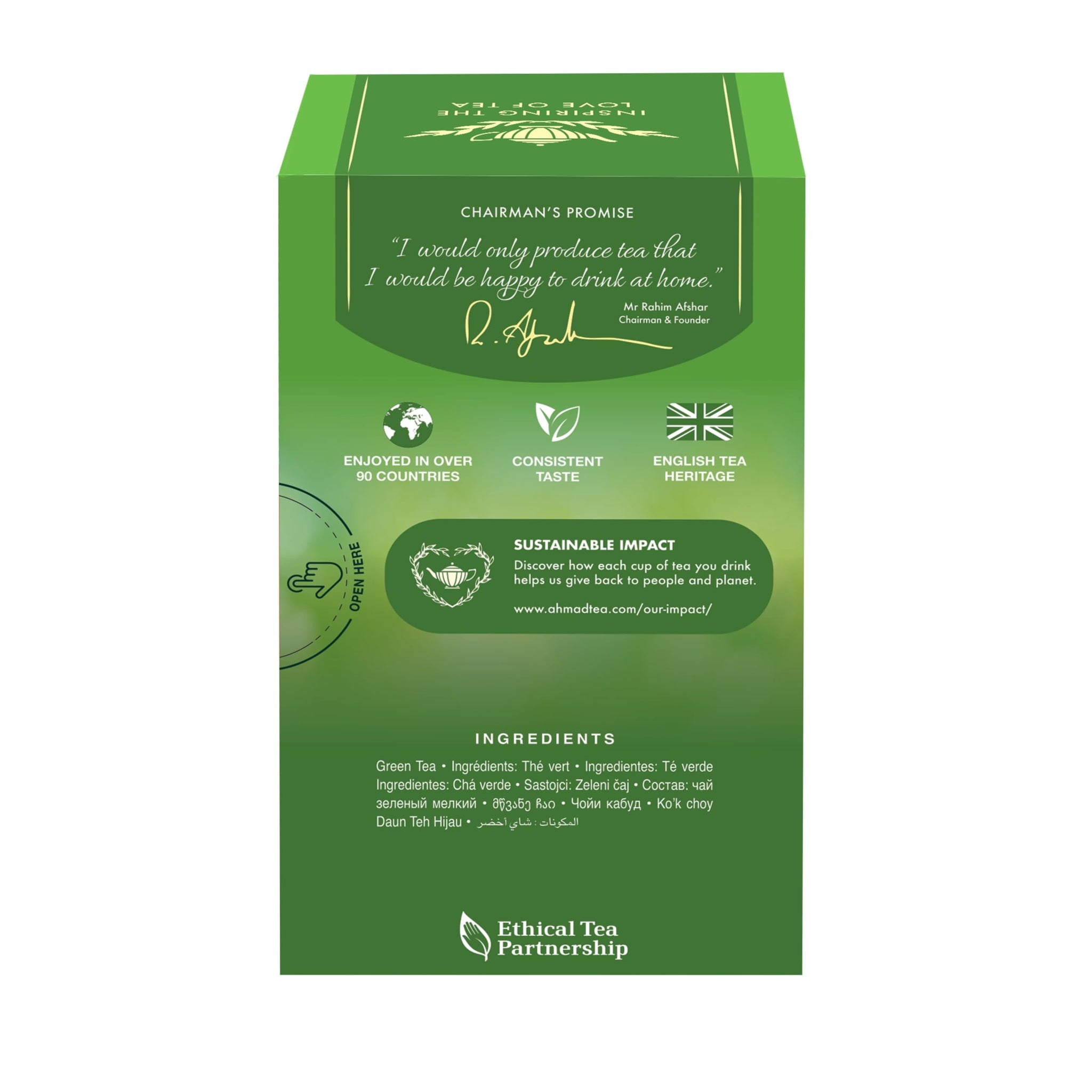Ahmad Teas - Original Green Tea 1.4oz - 20 Tea Bags