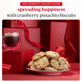 David's Cookies Cranberry Pistachio Biscuits Sweet Sampler Tin - Irresistible Crunch, Snacks And Bakery Treats - Ideal for Snacking And Gifting