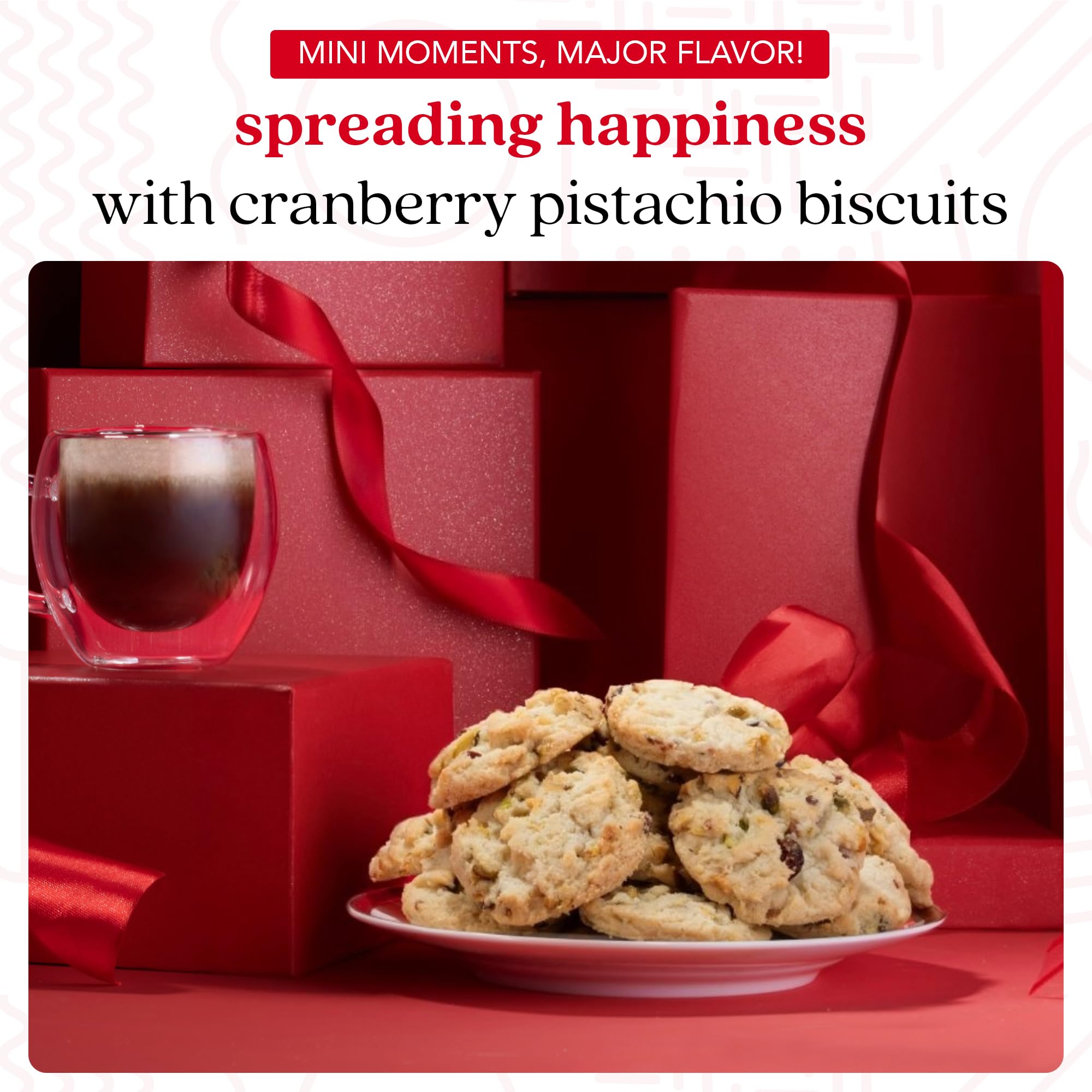 David's Cookies Cranberry Pistachio Biscuits Sweet Sampler Tin - Irresistible Crunch, Snacks And Bakery Treats - Ideal for Snacking And Gifting