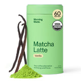 Morning Made 10.6 oz Vanilla Ceremonial Grade Matcha Powder - 60 Servings, Sweetened, USDA Organic - Premium Japanese Green Tea in Resealable Tin