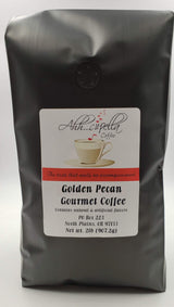 Ahh.Cupella Premium Gourmet Golden Pecan Flavored Whole Bean Coffee, 32oz bag