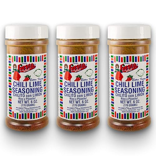 Bolner's Fiesta Mexican Seasonings & Spices 4.5oz - 7oz (Pack of 3) Choose Flavor Below (Chili Lime Seasoning 6oz)