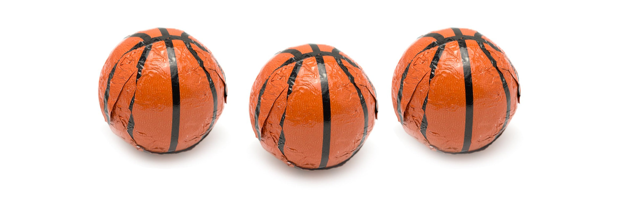 CandyOut Chocolate Basketballs 2 Pound - Foil Wrapped Chocolate Candy in Sealed Bag
