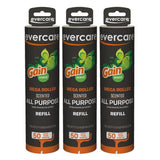 Evercare Pack of 3 Gain Scented All-Purpose Mega Lint Roller Refill Rolls, 50 Sheets Each