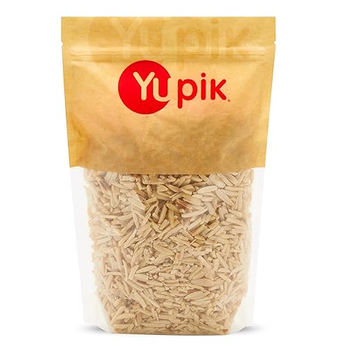 Yupik Slivered California Almonds, 35.2 Ounce, Chopped Raw Blanched Almonds, Gluten-Free, Kosher, Raw, Good Source Of Protein, Fiber, Iron & Calcium