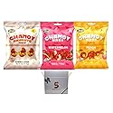 Chamoy Gummy Candy Variety Pack, Manguito, Watermelon, Peach Flavors, Picante, 5 oz Bags, 3 Count in SNACKIFYME Gift Box