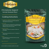Shahzada Premium Super Kernal Basmati Rice (02 Lbs.) Aromatic Basmati, AGED, Flavorful, Slender |Non-Sticky Grain for Delicious Dining Experience, Non-GMO, Vegan, Gluten Free, Soy Free, No Cholesterol, Resealable Zip-Lock Bag | 02 Pound Packing