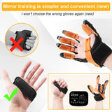 Salario Rehabilitation Robot Gloves,Stroke Hemiplegia Rehabilitation Training Equipment, Finger Straightening Brace Guard Protector, for Hand Function