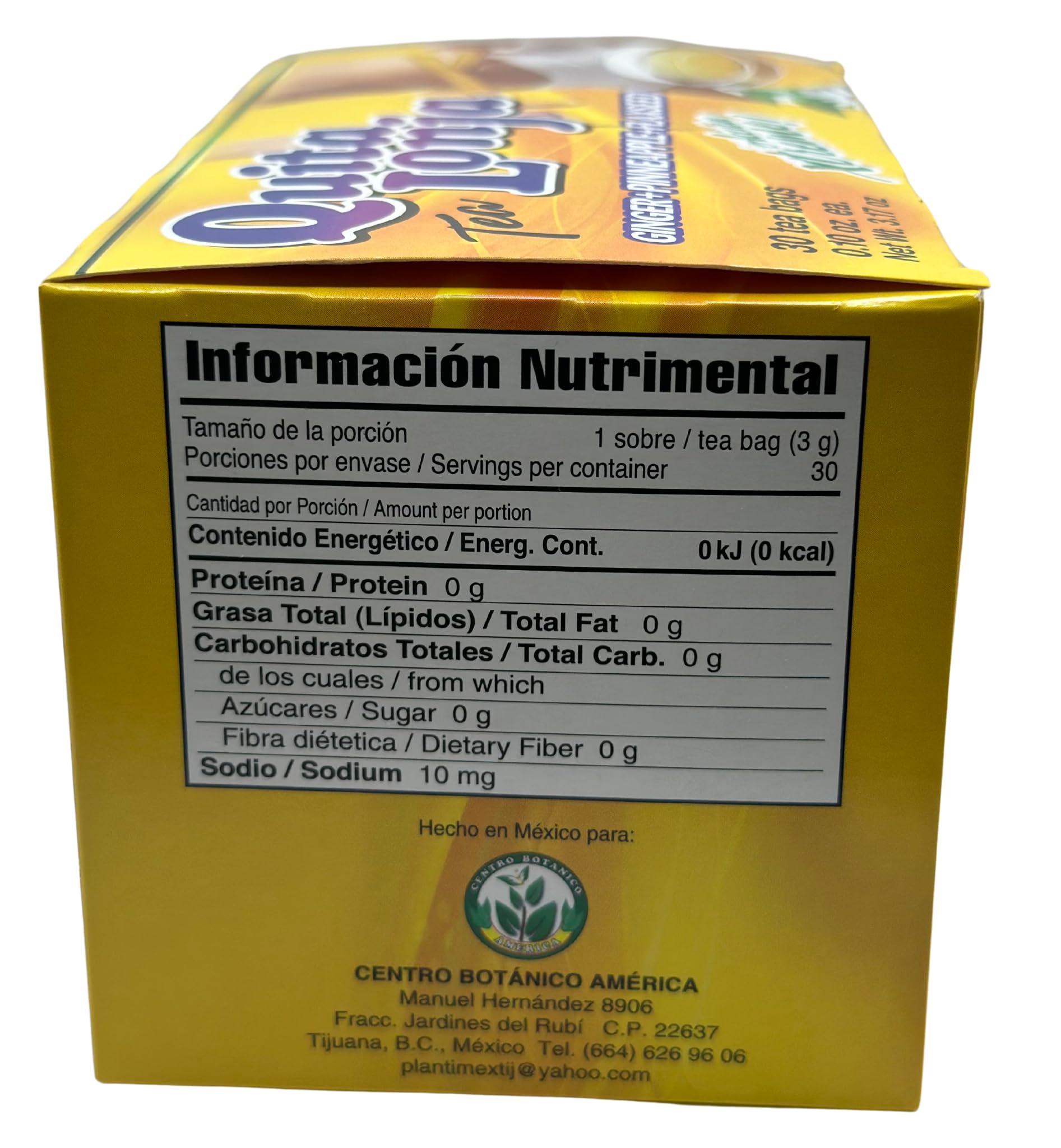 Quita Lonja Tea (2-pack) Jegibre + Piña 30 Bags (Accion Xtreme) BAJA PANZA