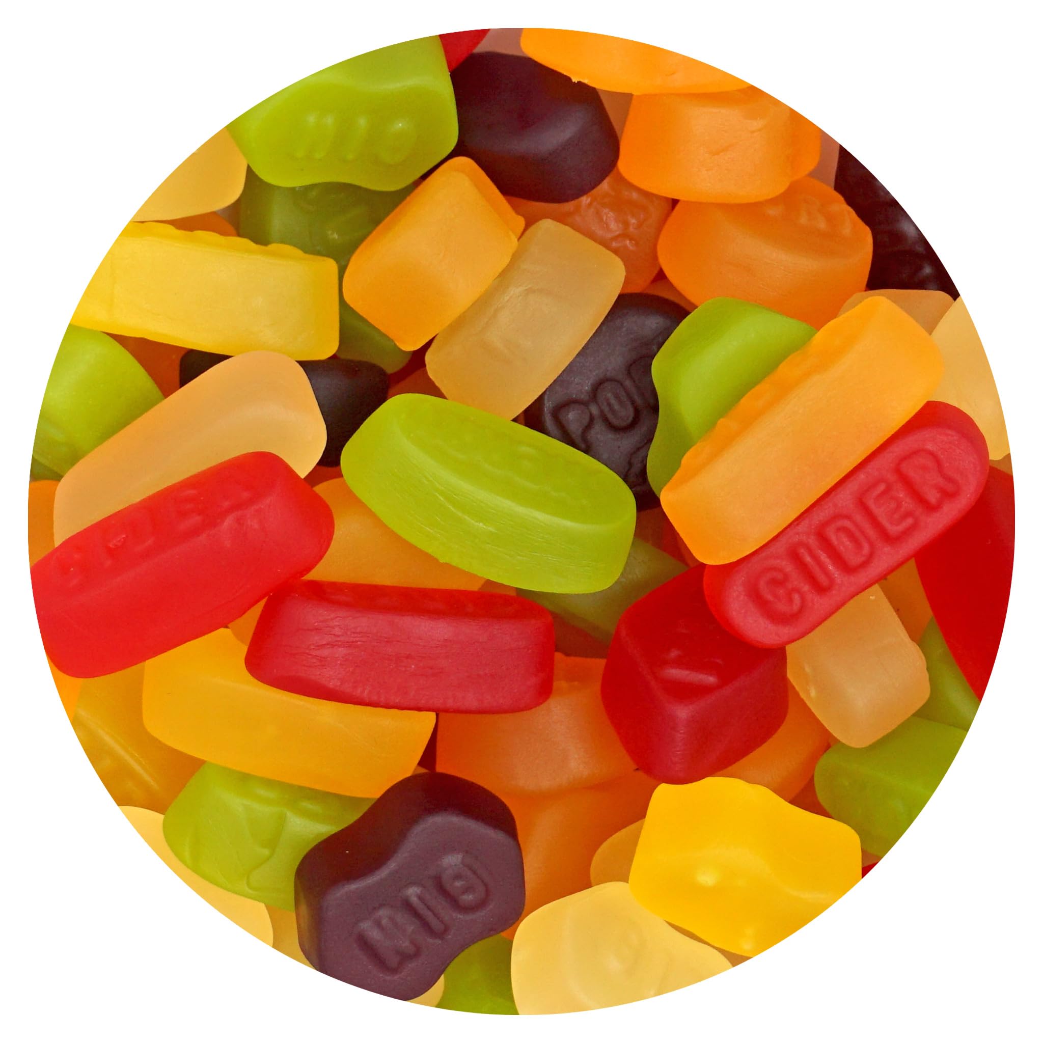 Gumbilees Gourmet Wine Gums, 2.2 Pound Bulk Bags (Pack of 1), Gummy Candy, Non-Alcohol