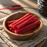 Sweet Roots Cinnamon Licorice Twists - 1 Bag (16 oz) - Jumbo Size Licorice Sticks | Vegan, Fat Free, Kosher | Soft Gourmet Licorice Candy