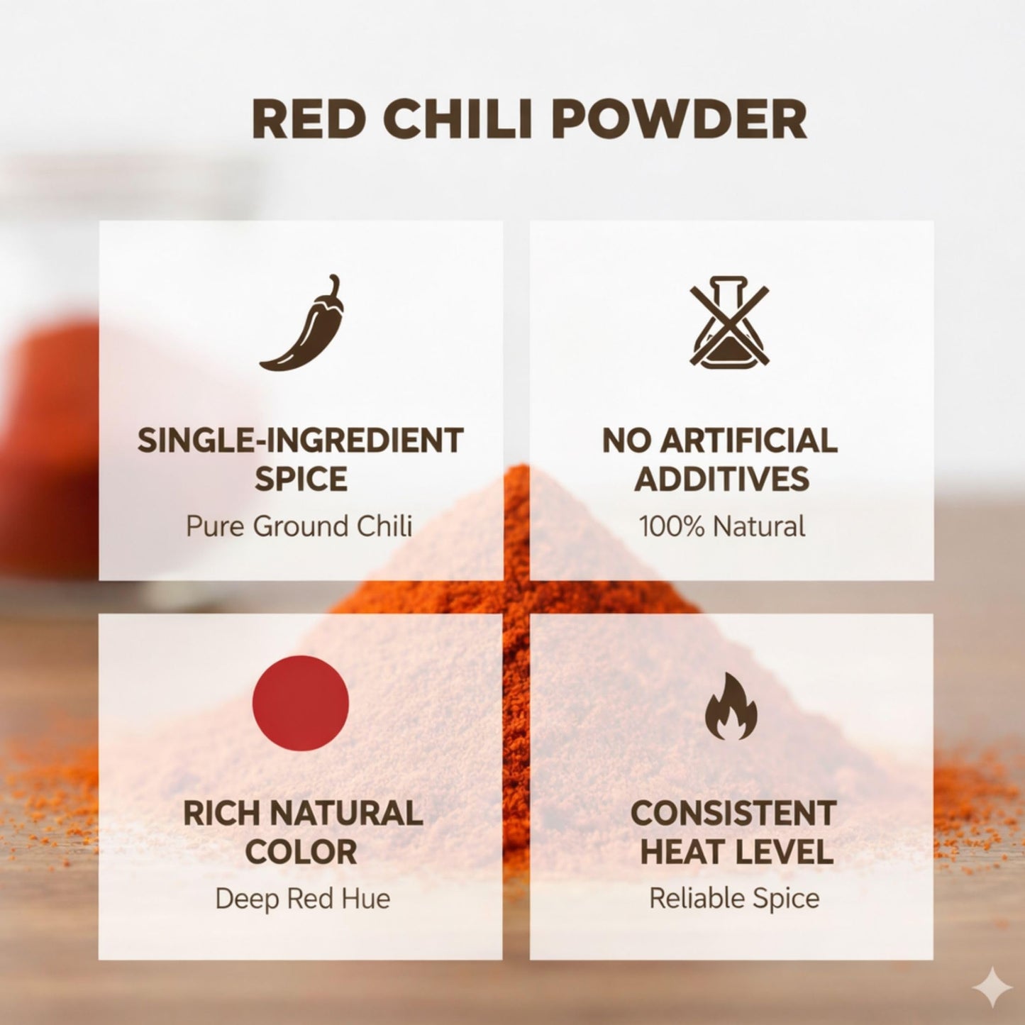 SPICY PANTRY Red Chili Powder 4 oz - Non-GMO, Gluten Friendly Spice for Curries, Soups, Stews, Table Seasoning, Marinades & Rubs - Bold Flavor