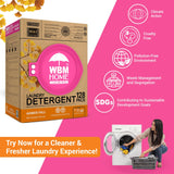 WBM Home Laundry Detergent Pods, Total 128 Count | Amber Fall Fragrance | 10 in 1 Laundry pods Detergent Ultra Power Cleaning with Plant-Based Scent