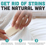 Kind Laundry - Vegan Stain Remover Bar, Travel Natural Stain Remover for Clothes, Gluten-and-Cruelty-Free Laundry Stain Remover, Unscented Baby Stain