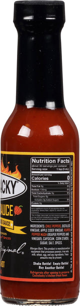 Cackalacky Famously Original Super Extra Hot Pepper Sauce - 5 oz Bottle - Extreme Heat for Grilling, Marinades & Fiery Dips