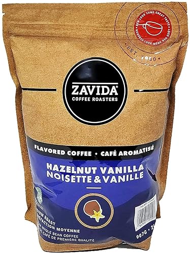 ZAVIDA Zabida hazelnut vanilla Hall bean coffee beans 907gX2 pieces flavored coffee