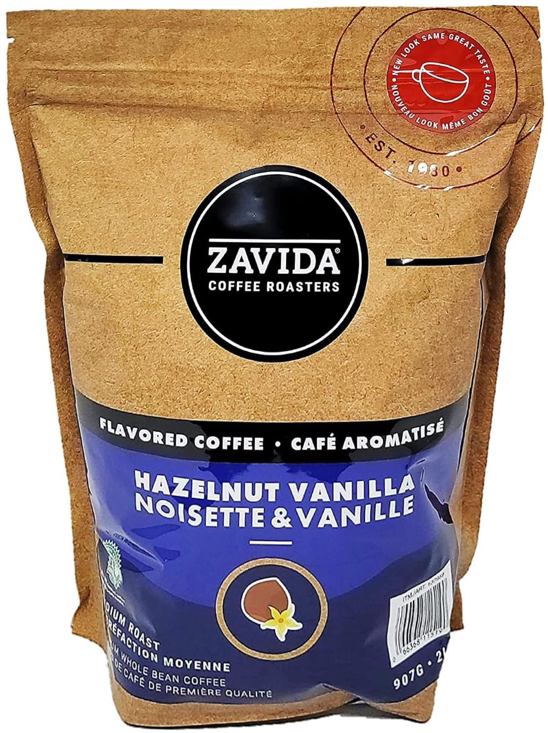 ZAVIDA Zabida hazelnut vanilla Hall bean coffee beans 907gX2 pieces flavored coffee