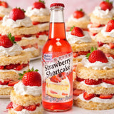 Rocket Fizz Melba's Fixins Strawberry Shortcake Soda Flavor | Cane Sugar | Craft Soda Pop Drinks | 12 oz in Glass Bottle (Single Bottle)