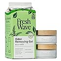 Fresh Wave Odor Removing Gel Eco-Refill, 63 oz. Original Scent | 2 Empty Refillable Glass Jars | 2 Room Set