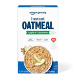 Amazon Grocery, Apple & Cinnamon Instant Oatmeal, 1.23 Oz, 10 Ct