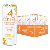 Aspire Drink Energy Mango Lemonade Single, 12 fl oz, 12PK