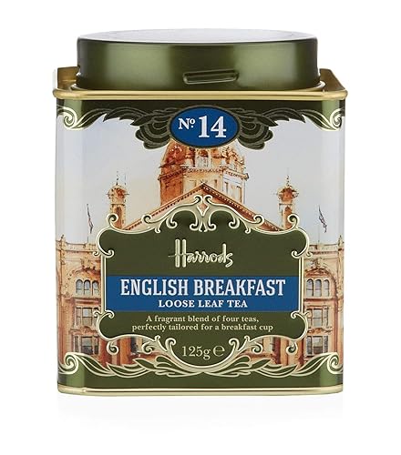 Harrods London. No. 14, English Breakfast 125g Loose Tea 4.4oz GIFT TIN CADDY - USA Stock