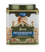 Harrods London. No. 14, English Breakfast 125g Loose Tea 4.4oz GIFT TIN CADDY - USA Stock