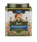 Harrods London. No. 14, English Breakfast 125g Loose Tea 4.4oz GIFT TIN CADDY - USA Stock