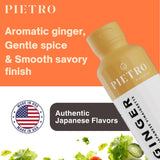 Pietro Japanese Ginger Dressing, Marinade & Vinaigrette - No MSG, Gluten Free Asian Salad Dressing for Vegetables, Seafood, Rice & Grain Bowls - 6