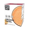 ProtiDIET Orange Swirl High Protein Shake - Low Calorie Drink Mix, 15g Protein Nutritional Shake Mix, Naturally Flavored, 7 Packets for Post-Workout