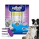 Washing Machine Cleaner Tablets 12 Pack, Formulated for Pet Owners, 8.5oz Washer Machine Cleaner Tablets, Deep Cleaning Descaler for HE, Top & Front