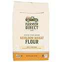Heirloom Wheat Flour | Farmer Direct Foods | Regenerative Bread Flour | 5 LBS | Easily Digestible | Non-GMO | Made in USA | Pantry Staple | Unbleached