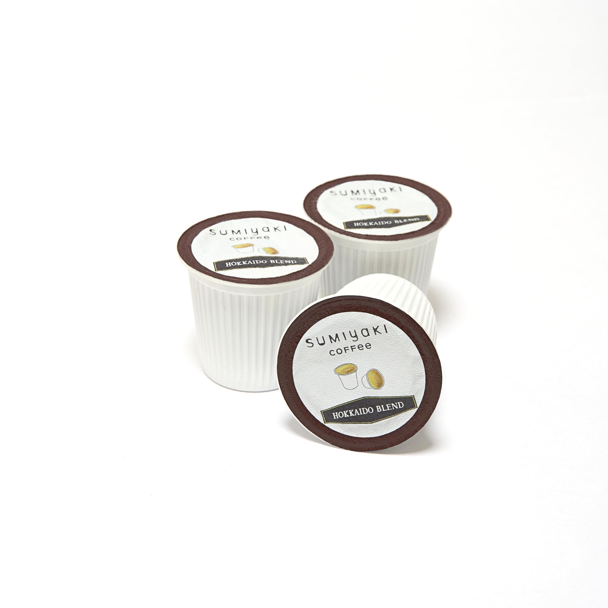 Hokkaido Sumiyaki Blend Coffee K-Cups - Smooth & Balanced, Single Serve Pods, Compatible with Keurig Brewers, 12 Count