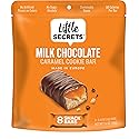 Little Secrets Milk Chocolate Caramel Cookie Bars | 8 Minis | Made in Europe | Nothing Artificial & No Sugar Alcohols | Sustainable Cocoa | 3.4 Ounce