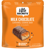 Little Secrets Milk Chocolate Caramel Cookie Bars | 8 Minis | Made in Europe | Nothing Artificial & No Sugar Alcohols | Sustainable Cocoa | 3.4 Ounce