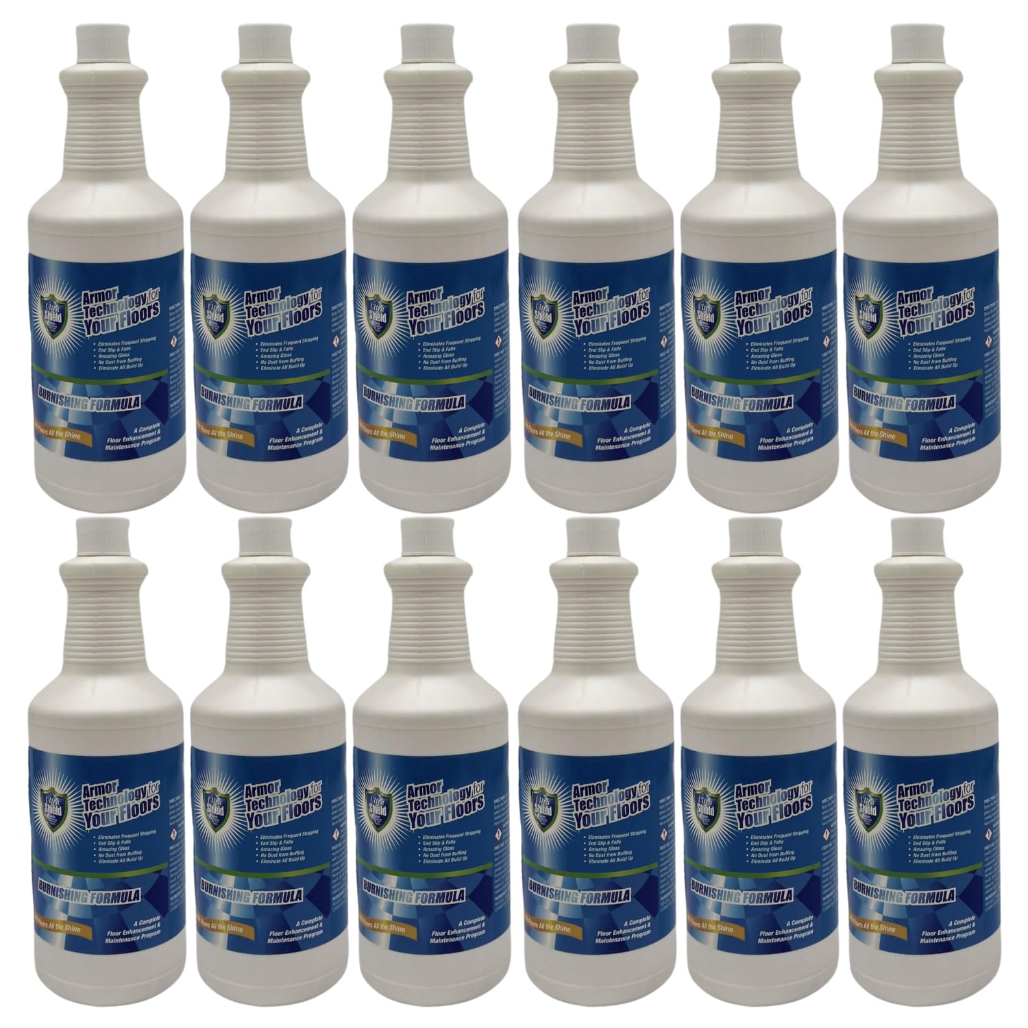 UltraShield Ready To Use (RTU) - High-Gloss Floor Finish, Scratch-Resistant, Slip-Reducing, Dust-Free, Spray Bottle - Includes 2 Heavy Duty Spray