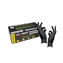 Infi-Touch Black Nitrile Gloves, Disposable, Powder-Free, Hypoallergenic, Size Small, 100 Count