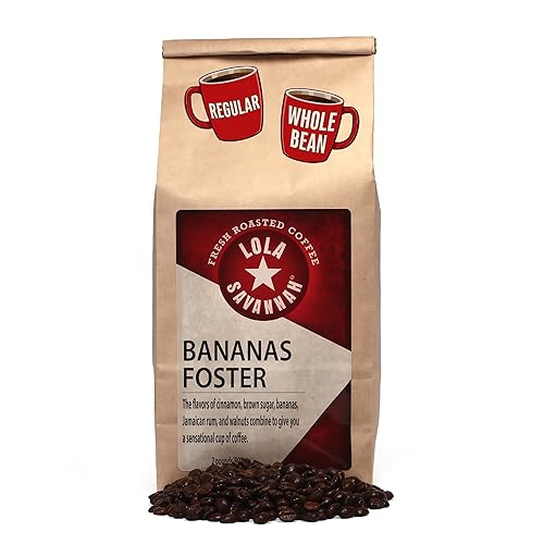 Lola Savannah Bananas Foster Whole Bean Caffeinated Coffee, 2lb