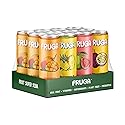 FRUGA Four Real Mix Sparkling Fruit Super Soda with Gut Health Benefits, Low Calorie, Low Sugar, Healthy Soda Variety Pack, 12oz Can (Pack of 12)